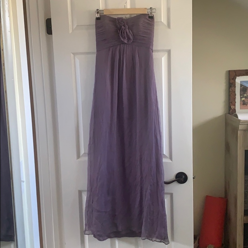 Amsale bridesmaid dress, soft purple. - Picture 2 of 4